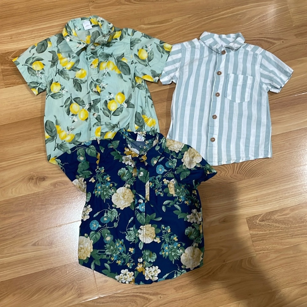 Toddler boy button ups